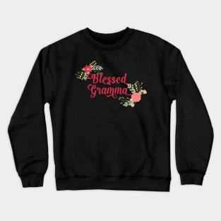 Blessed Gramma Floral Christian Grandma Gift Crewneck Sweatshirt